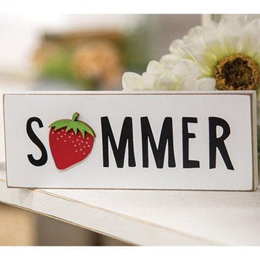 Summer With Strawberry Block - The Fox Decor